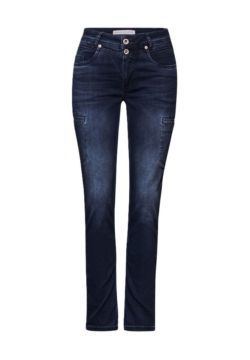 Slim Leg Jeans im Cargo-Look