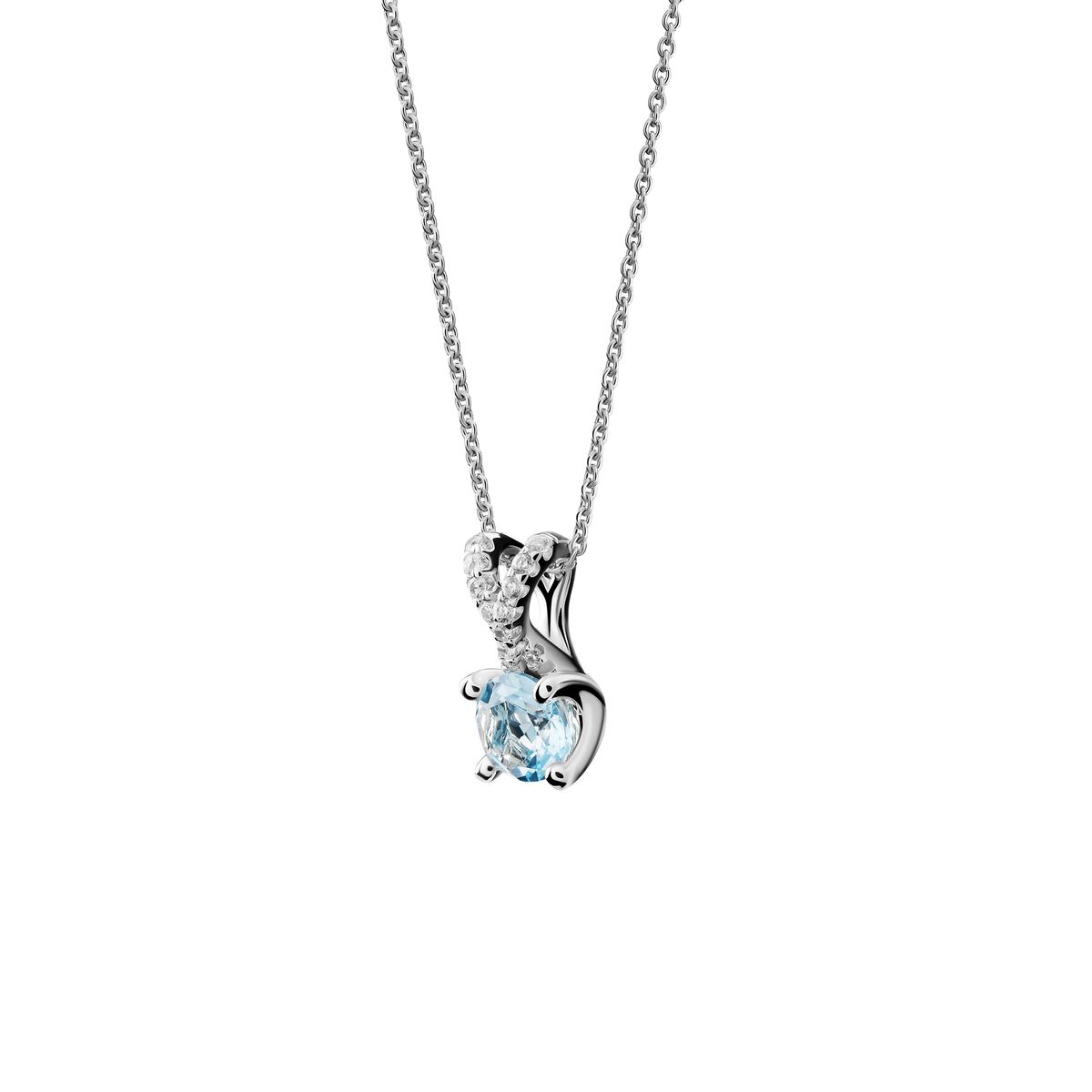 'Maya' Anhänger-Halskette mit blauem Stein