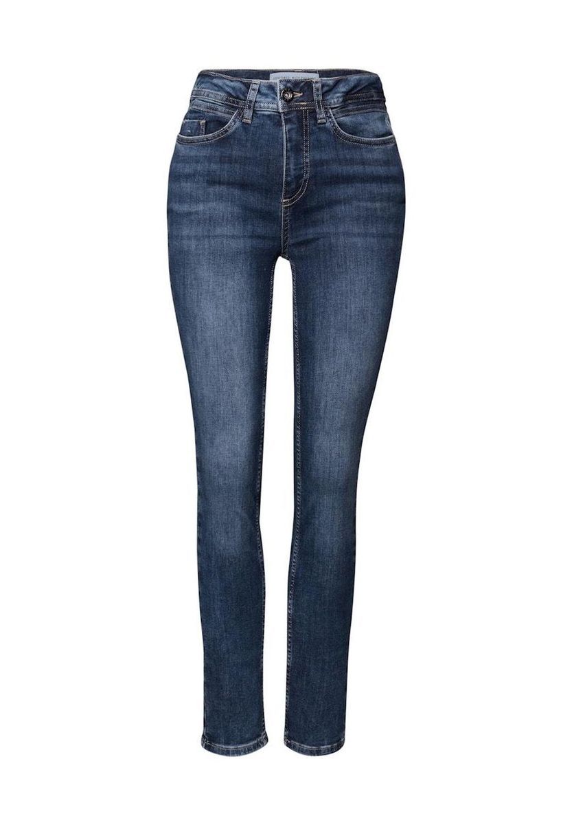 High-Waist Slim Fit Jeans