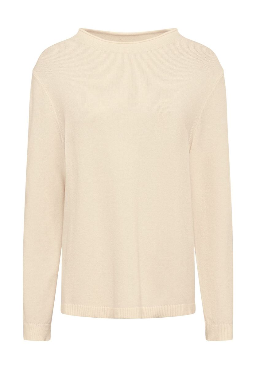 Weicher Strickpullover mit Stehkragen