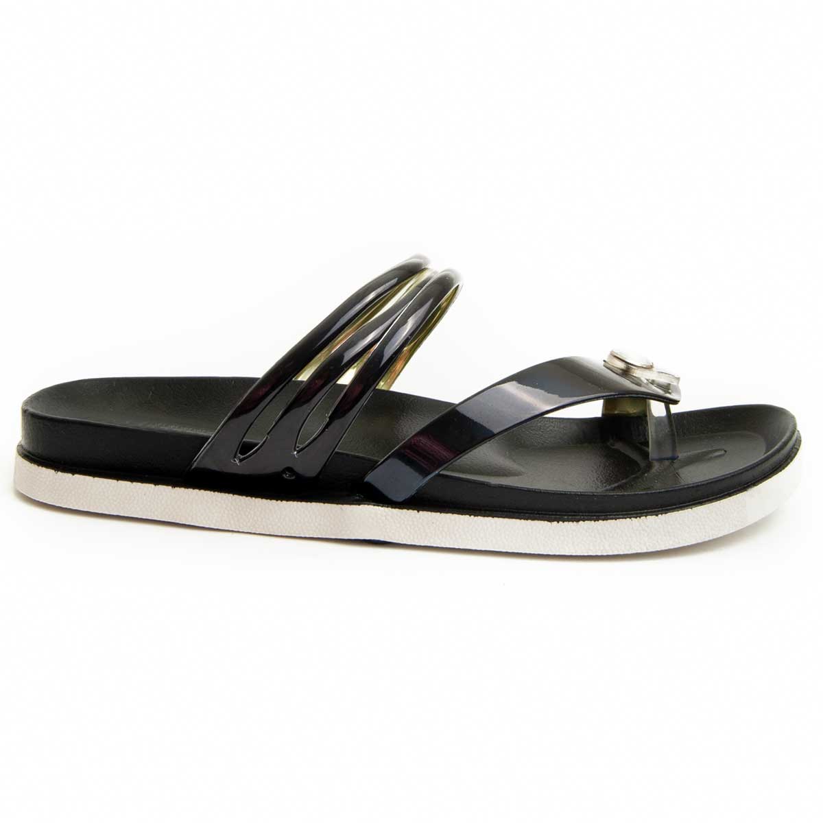 Lässige Mehrriemen-Zehentrenner-Sandalen