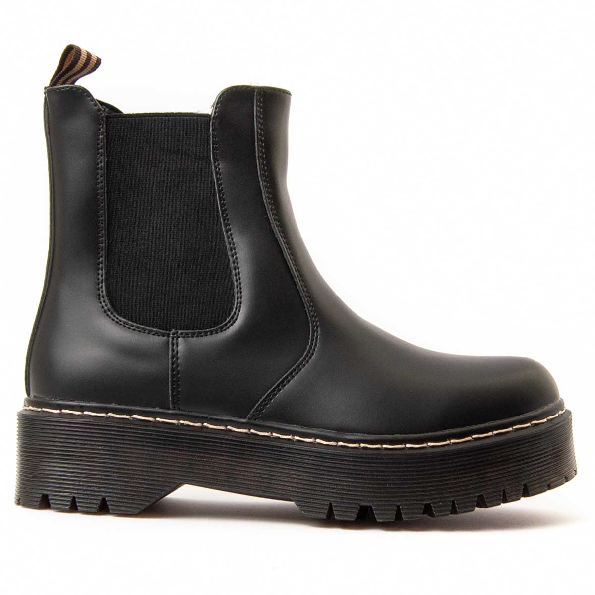 Plateau Chelsea-Boots mit Profilsohle