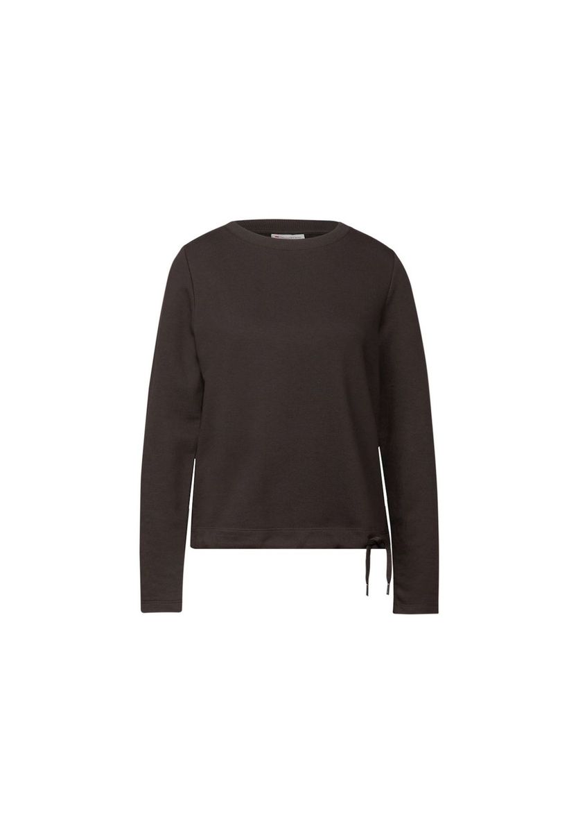 Minimalistisches Rundhals-Sweatshirt mit Tunnelzug