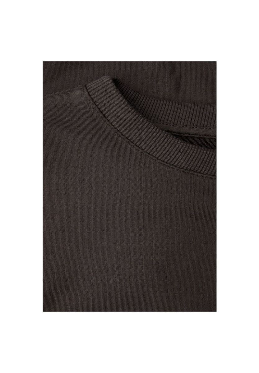 Minimalistisches Rundhals-Sweatshirt mit Tunnelzug