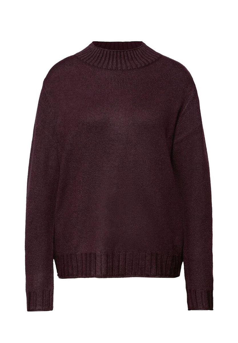 Weicher Strickpullover mit Stehkragen