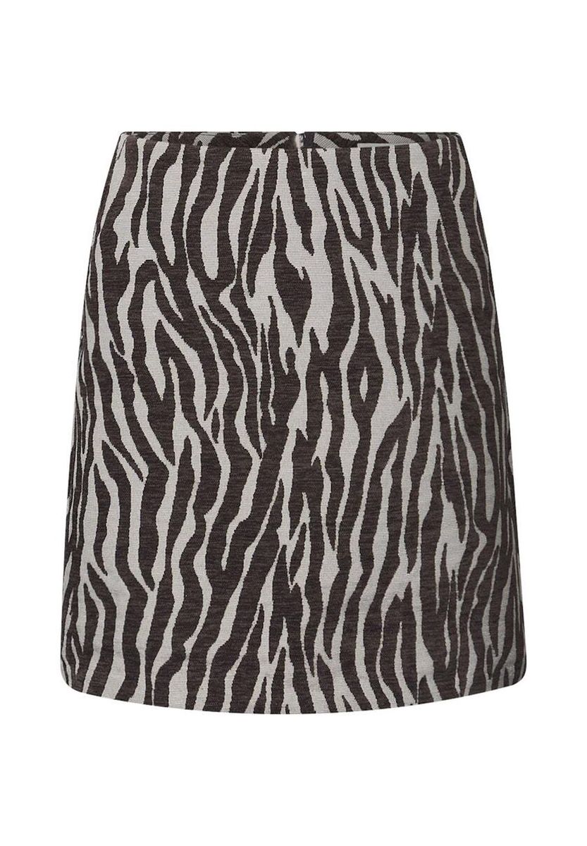Zebra-Jacquard-Minirock