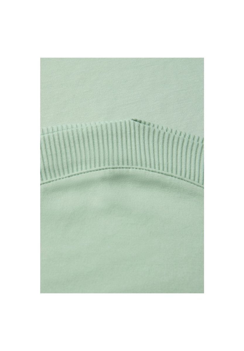 Minimalistisches Jersey-Shirt mit U-Boot-Ausschnitt