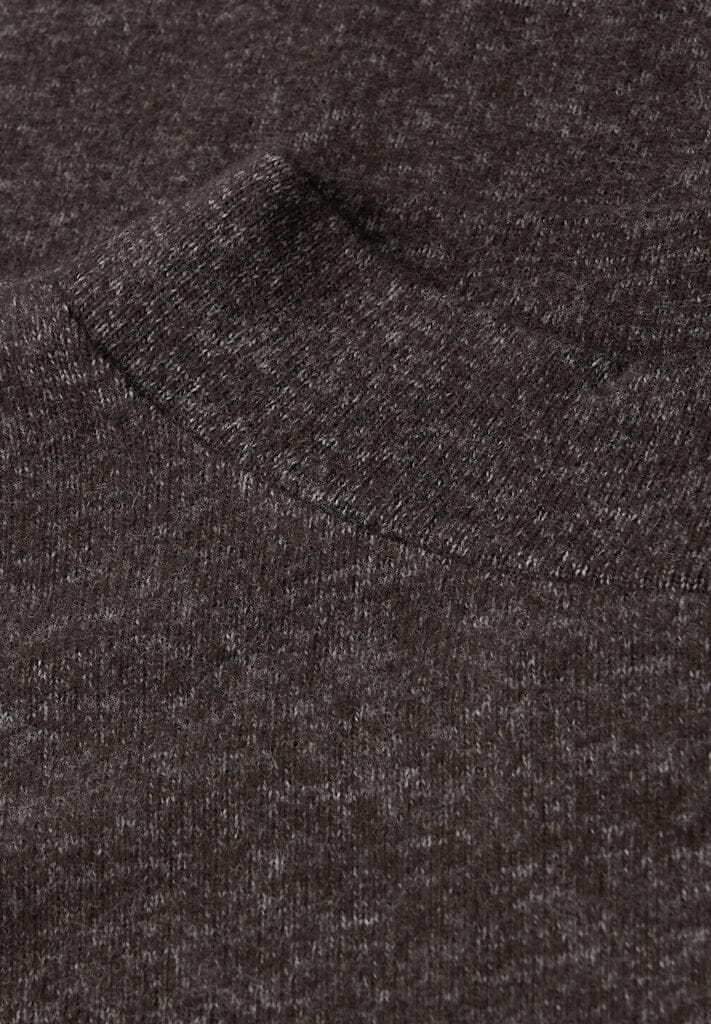 Stehkragen-Langarmshirt mit Tunnelzug am Saum