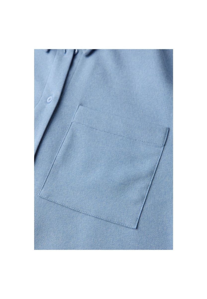 Weiche Melange-Hemdbluse