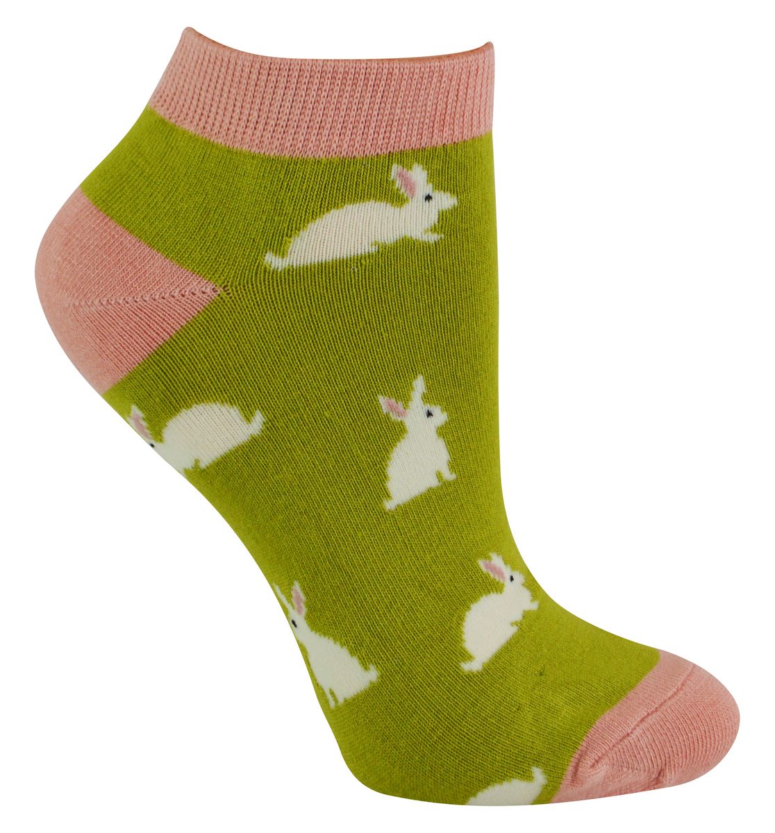 Verspielte Sneaker-Socken mit Hasenmuster
