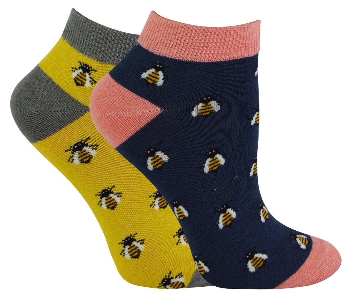 Bambus-Trainer-Socken mit Bienenmuster
