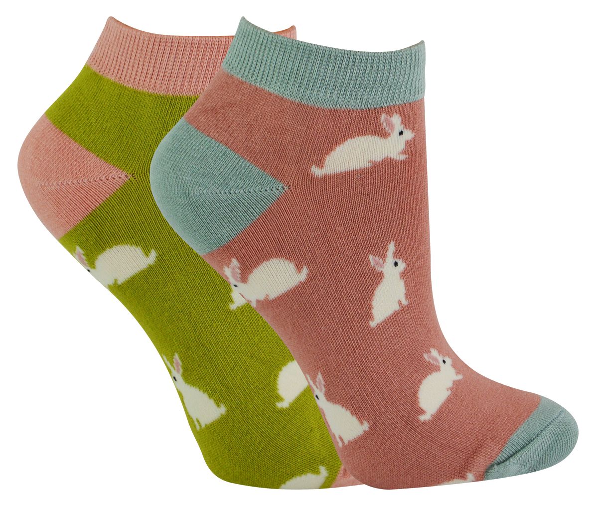 Bambus-Trainersocken mit Hasenmuster