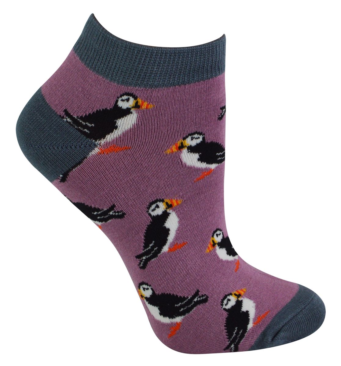 Trainer-Socken mit Papageientaucher-Muster