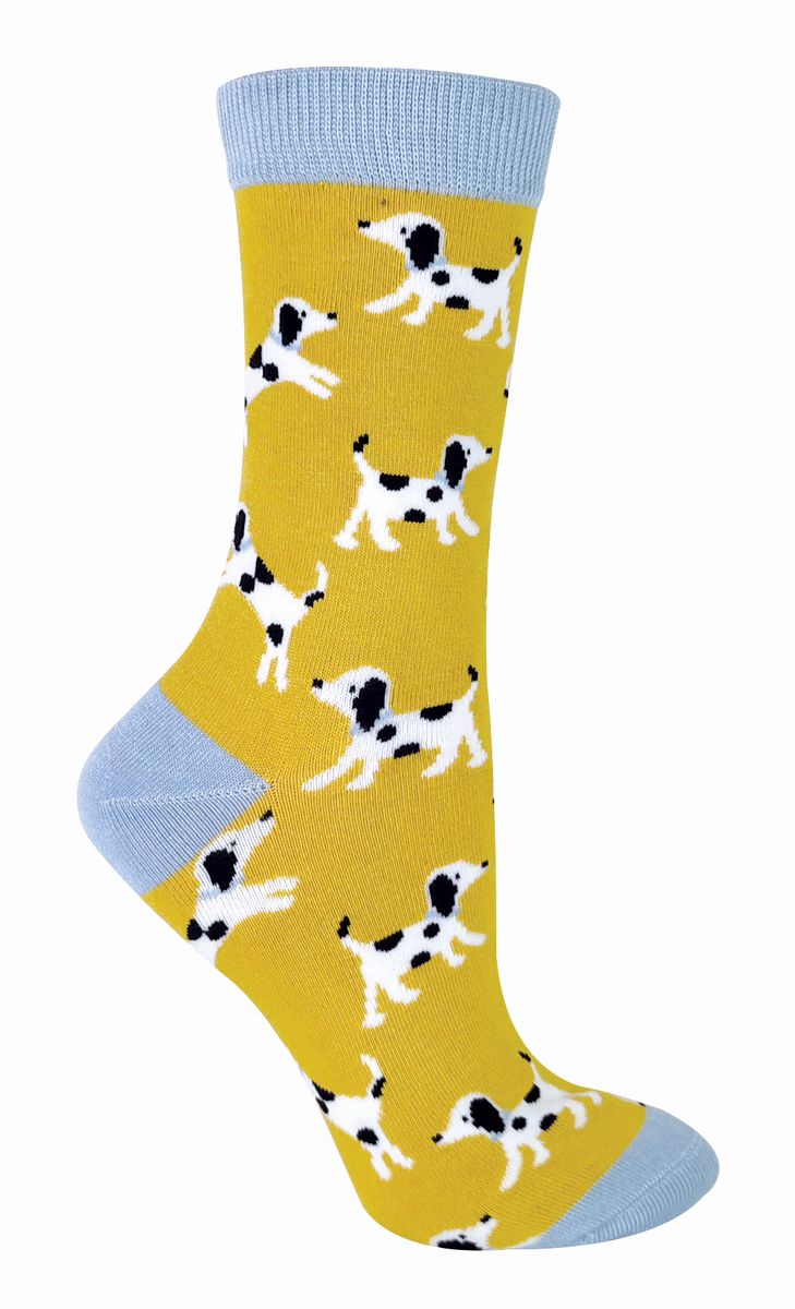 Bamboo-Socken mit verspieltem Hundemuster