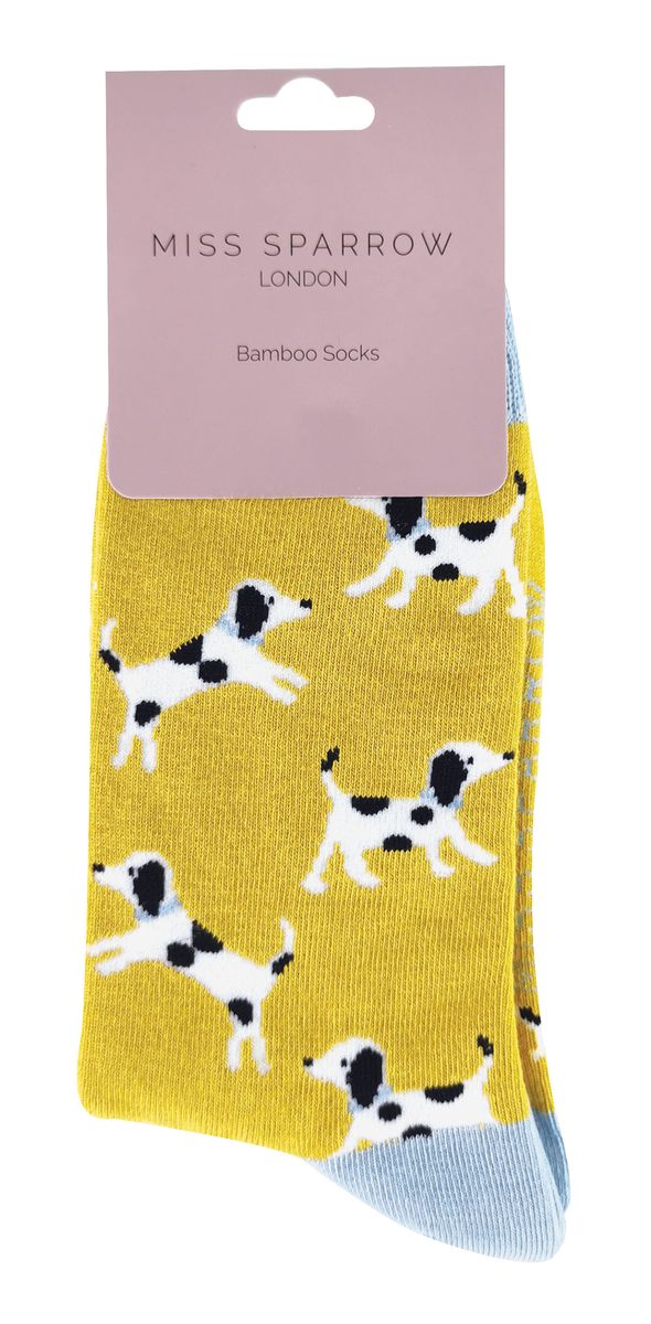 Bamboo-Socken mit verspieltem Hundemuster