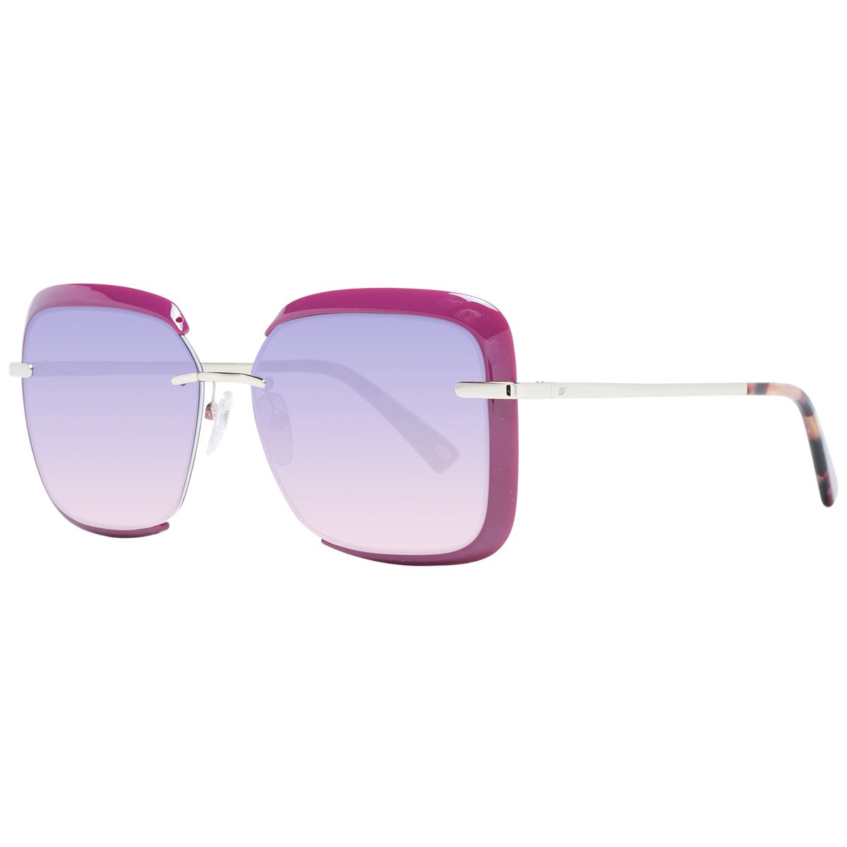 Randlose Übergroße Sonnenbrille mit Farbverlauf