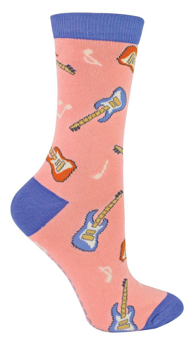 Neuartiger Bambusstrick mit Gitarrenprint