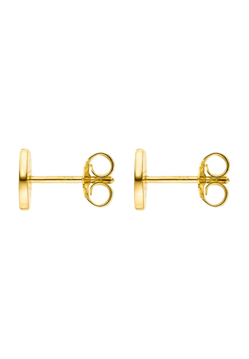 Ohrstecker mit Emaille und Herzdetail
