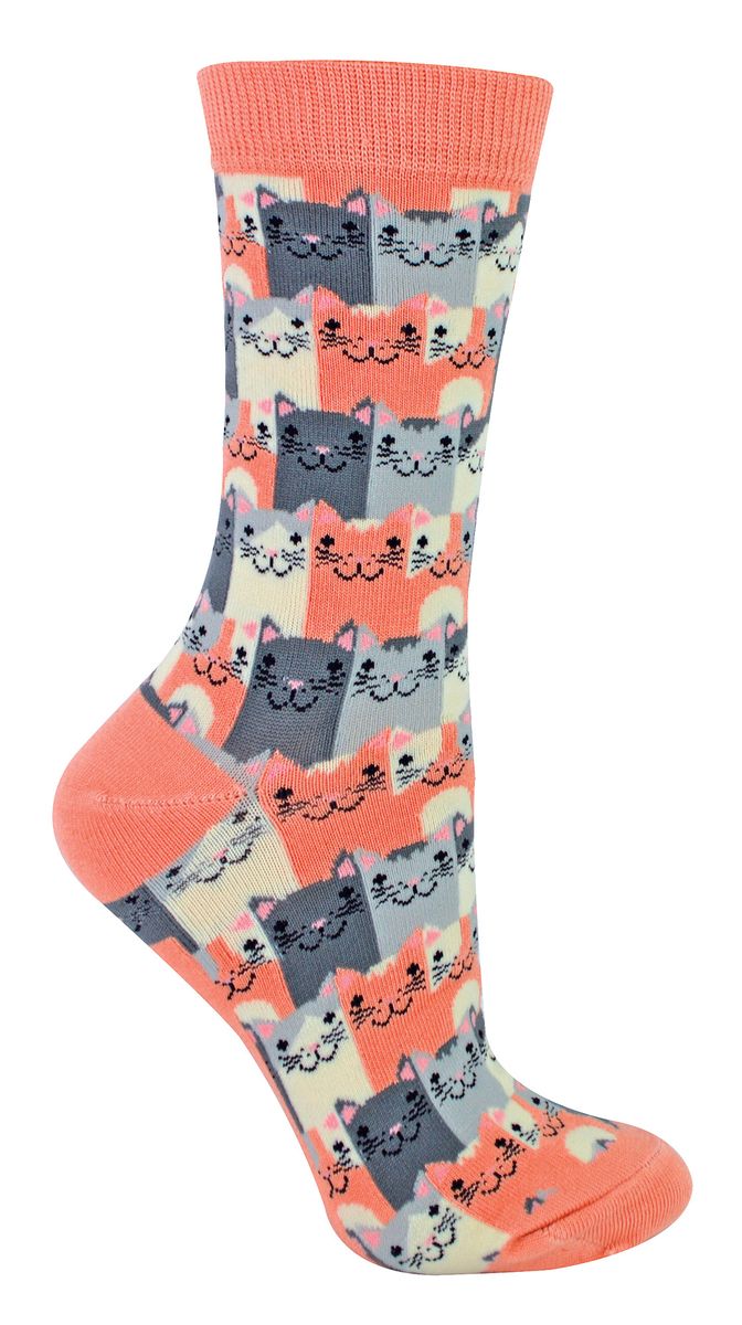 Verspielte Katzen-Bambussocken mit Print