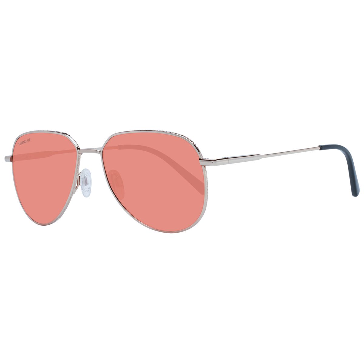 Kleine Pilotenbrille mit Roségold-Rahmen