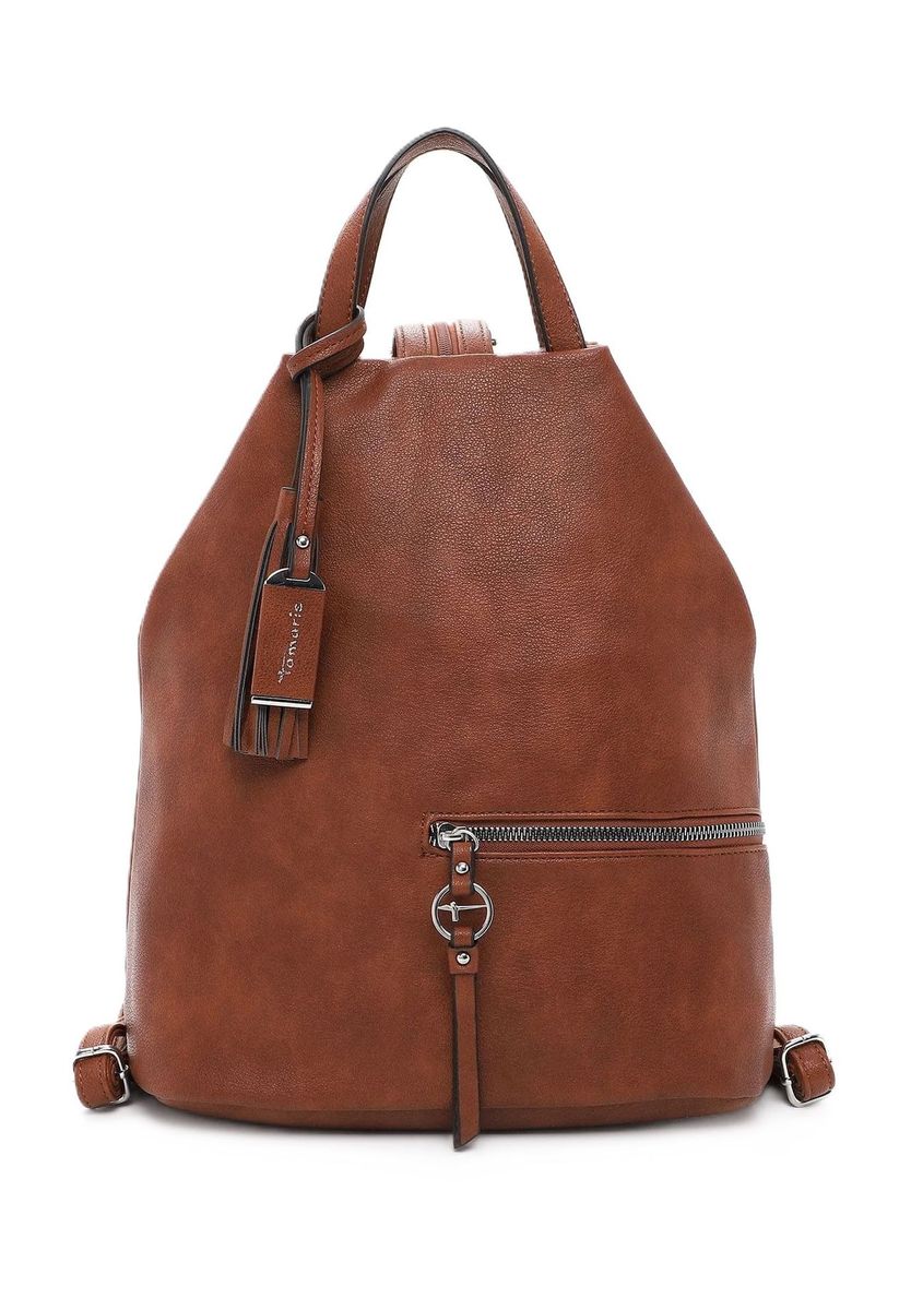 Weicher Kunstleder-Rucksack mit Quaste