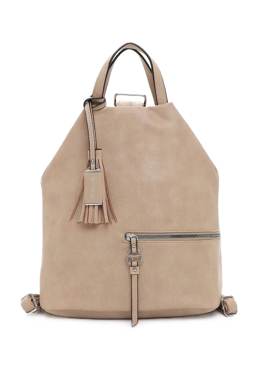Weicher Kunstleder-Rucksack mit Quaste