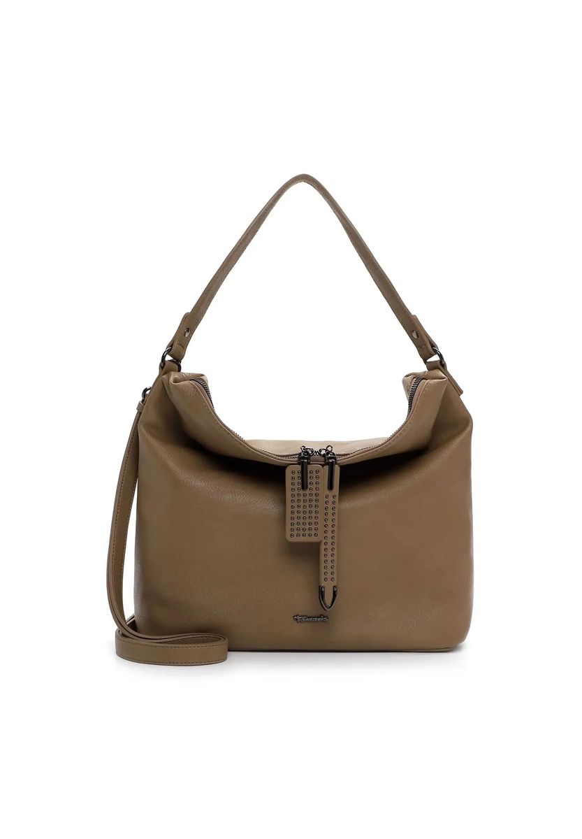 Glatte Kunstleder-Hobo-Tasche