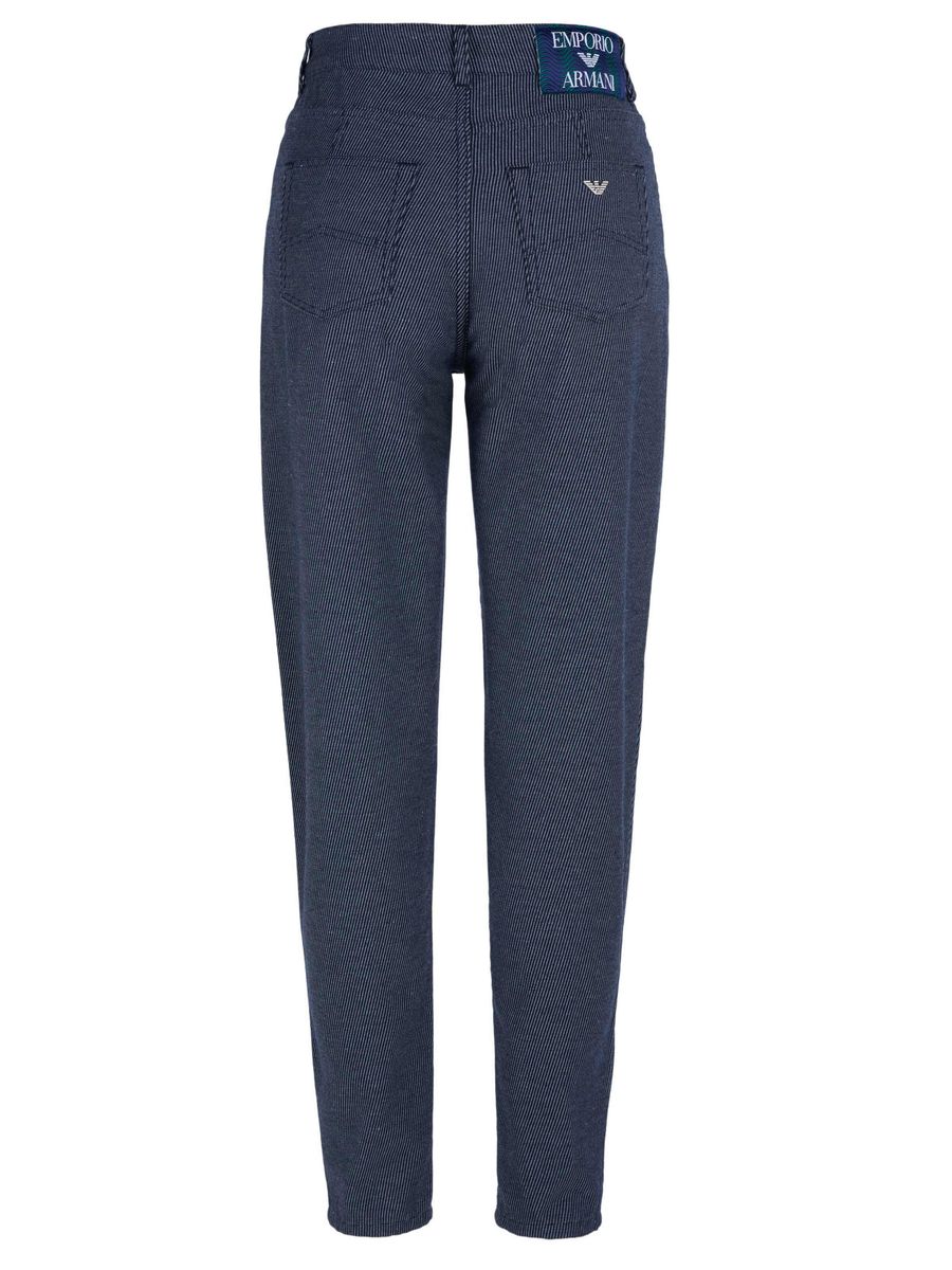 High-Waist Jeans mit Nadelstreifen