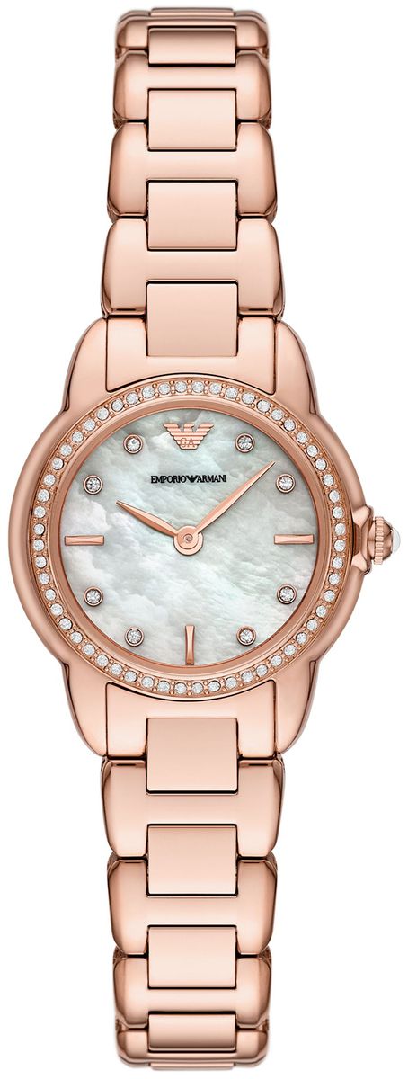 Elegante Perlmutt-Armbanduhr