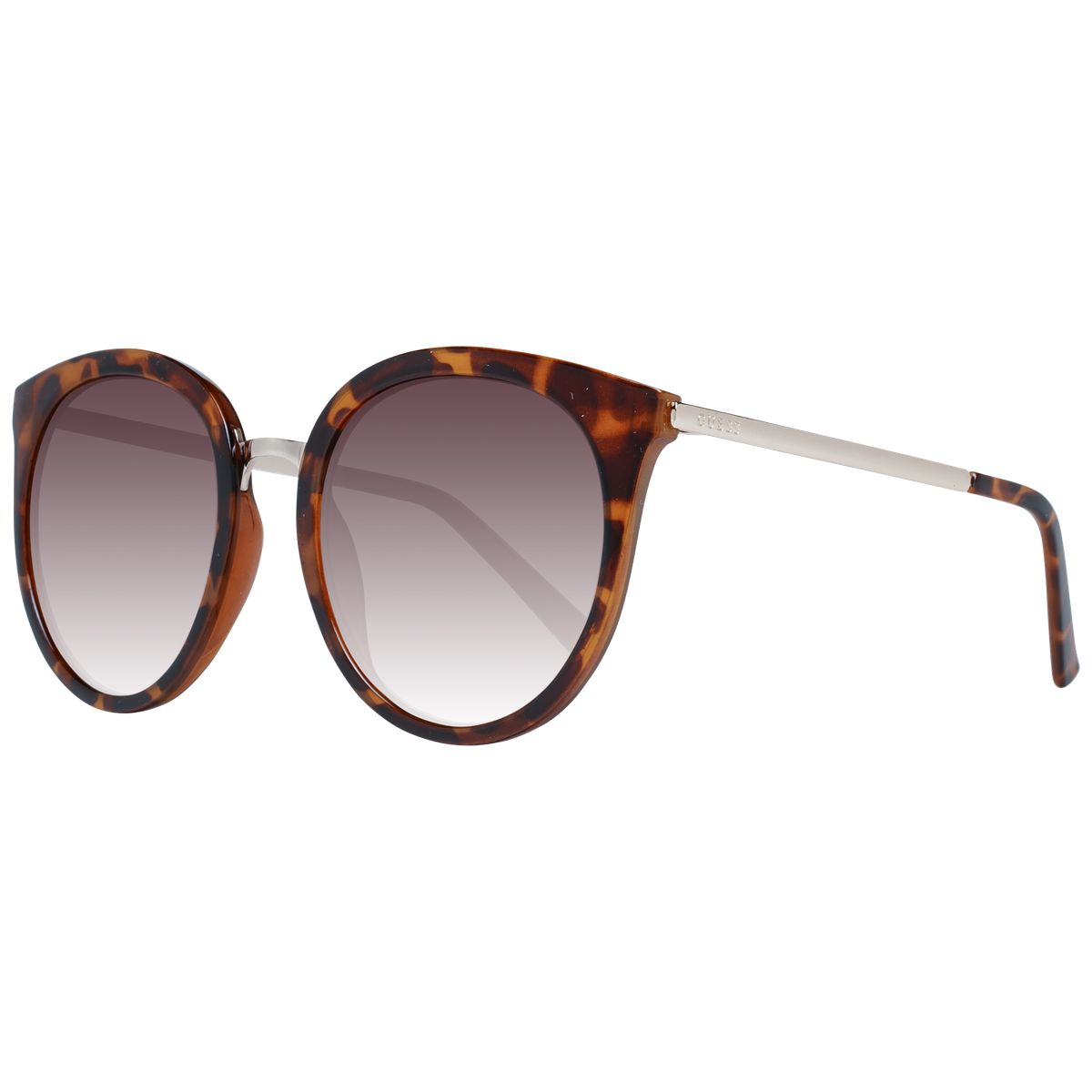 Runde Oversize Sonnenbrille in Schildpatt-Optik