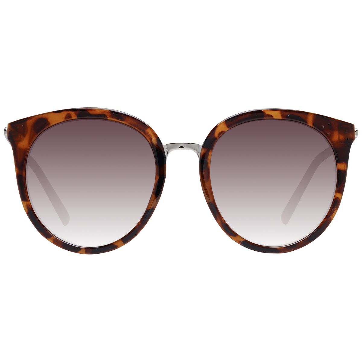 Runde Oversize Sonnenbrille in Schildpatt-Optik