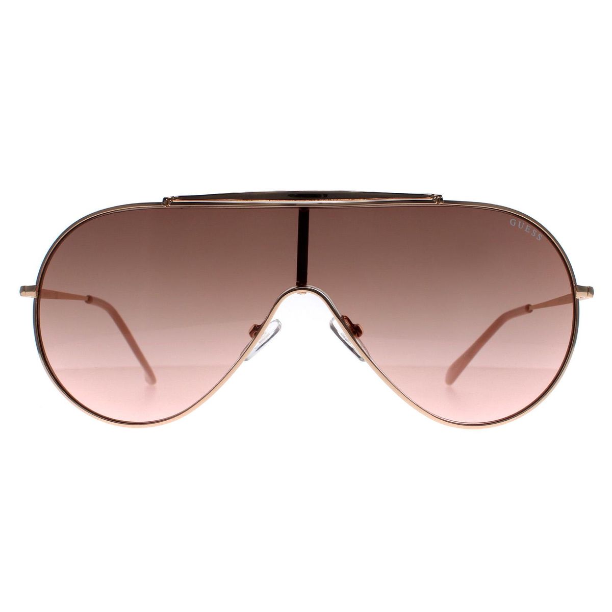 Übergroße Shield-Sonnenbrille mit Verlaufsgläsern