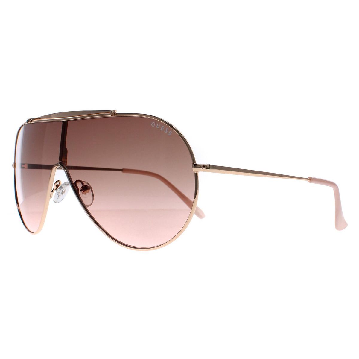 Übergroße Shield-Sonnenbrille mit Verlaufsgläsern