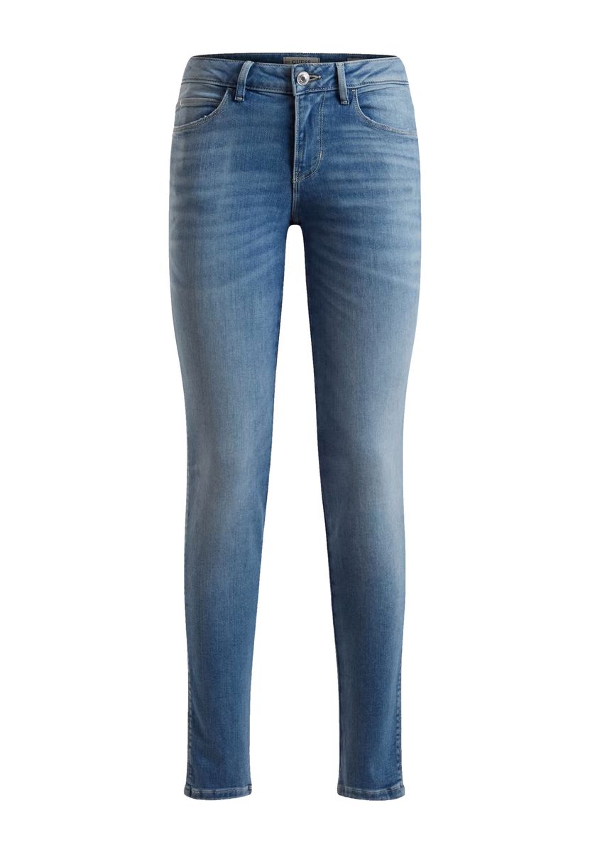 Schmal geschnittenes Mid-Rise Denim