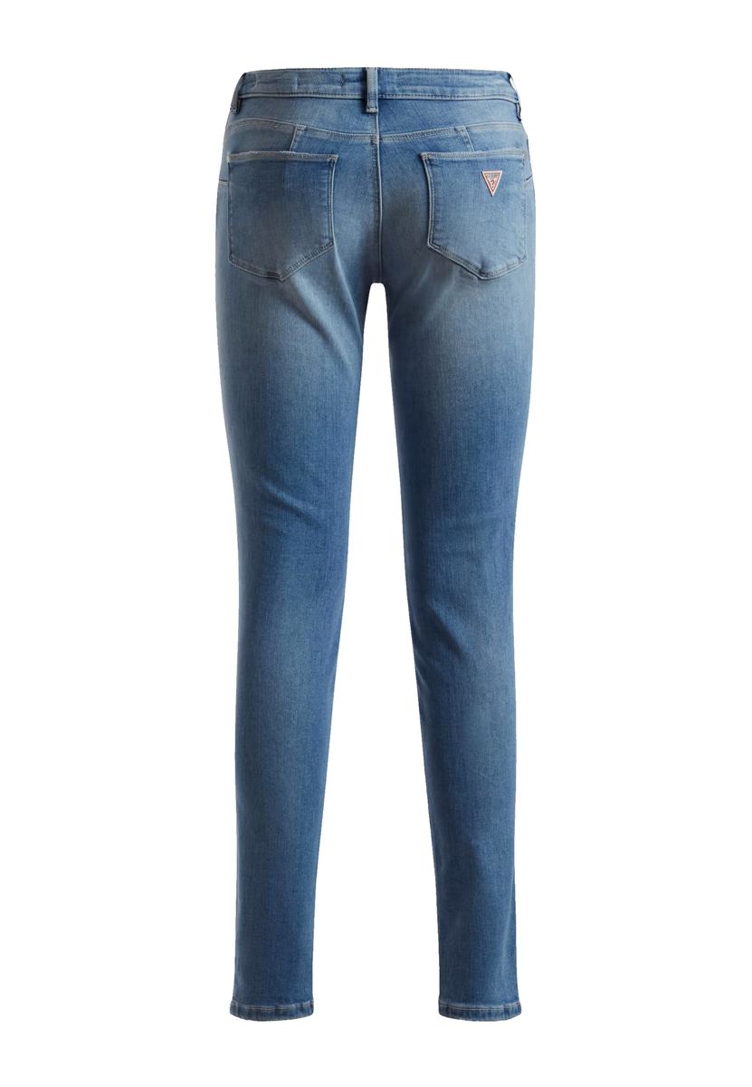Schmal geschnittenes Mid-Rise Denim