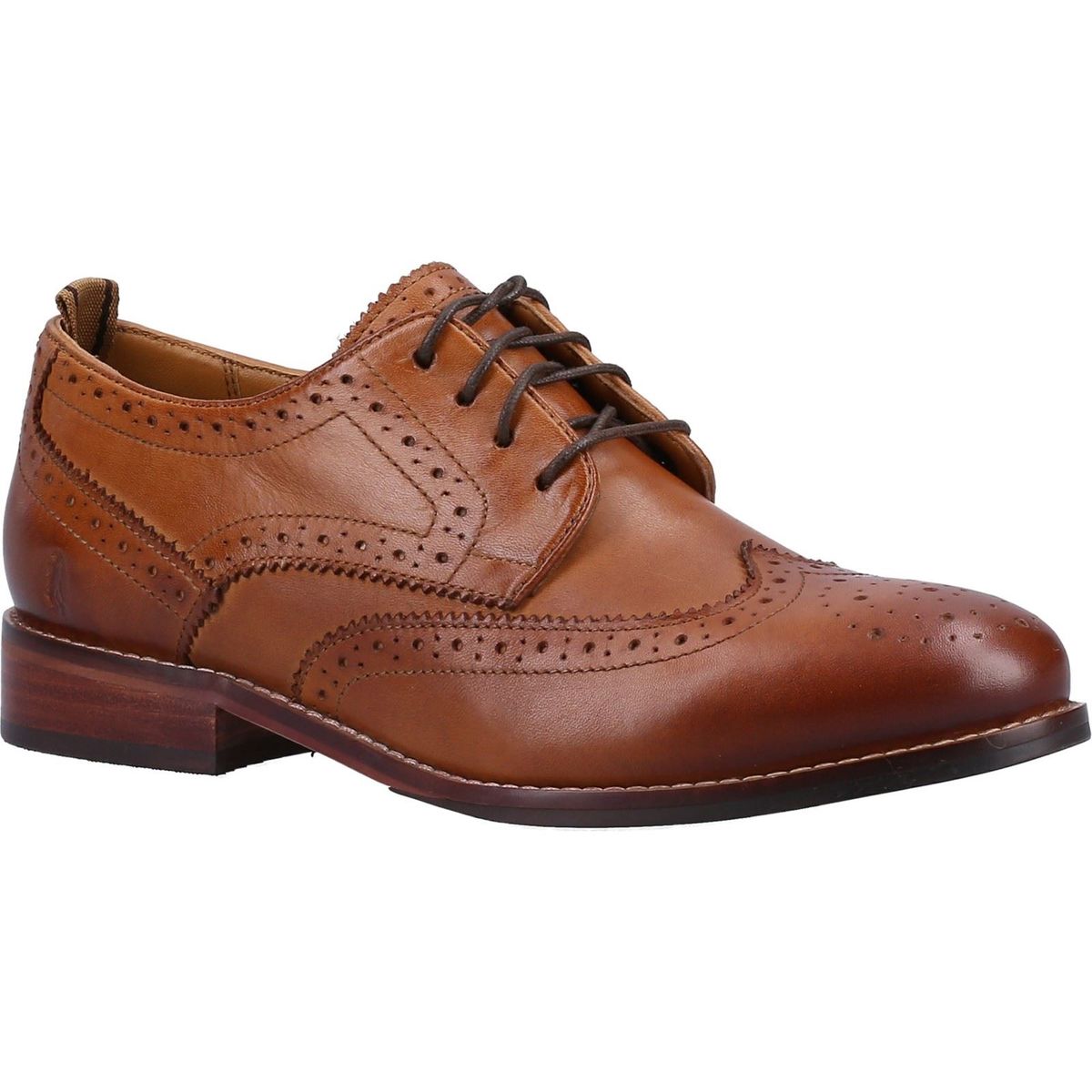 Klassische Leder-Brogues mit Flügelkappe