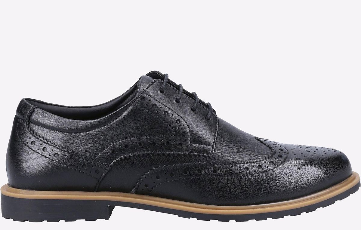 Klassische Flügelkappen-Brogues aus Leder
