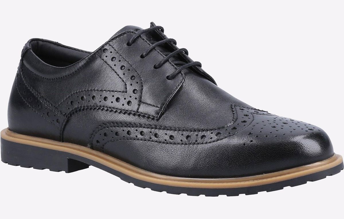 Klassische Flügelkappen-Brogues aus Leder