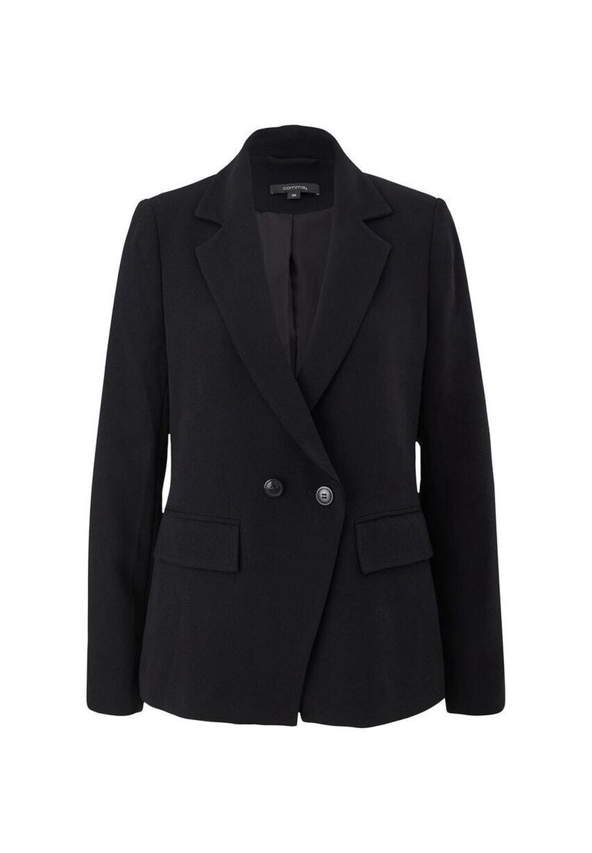 Klassischer Strukturierter Twill-Blazer