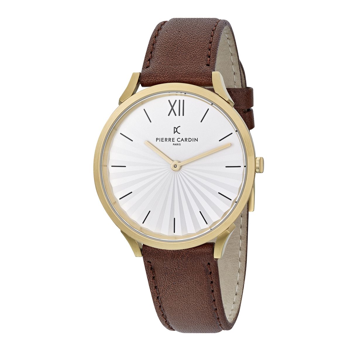 Elegante Armbanduhr mit Plissee-Zifferblatt