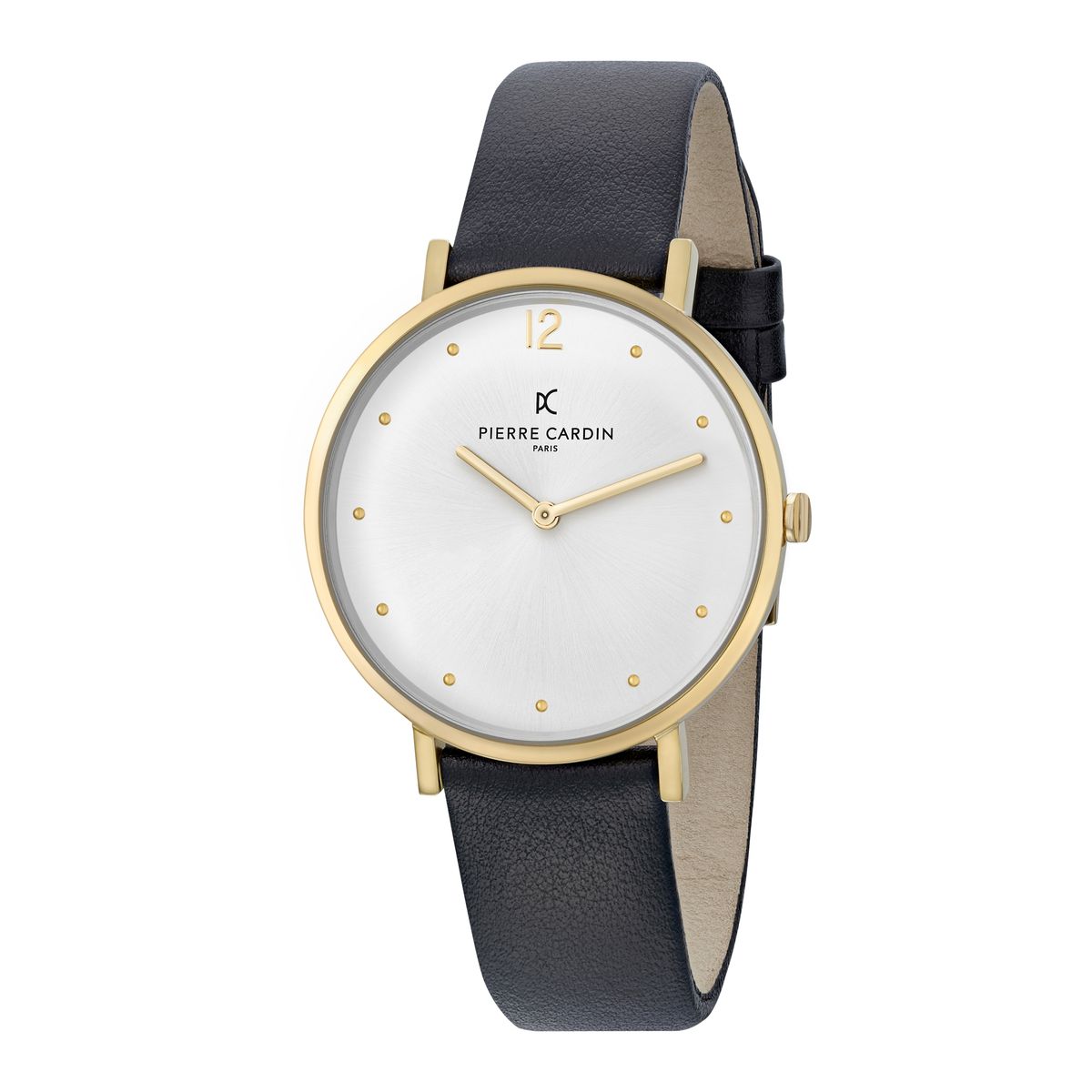Minimalistische Armbanduhr mit Lederarmband