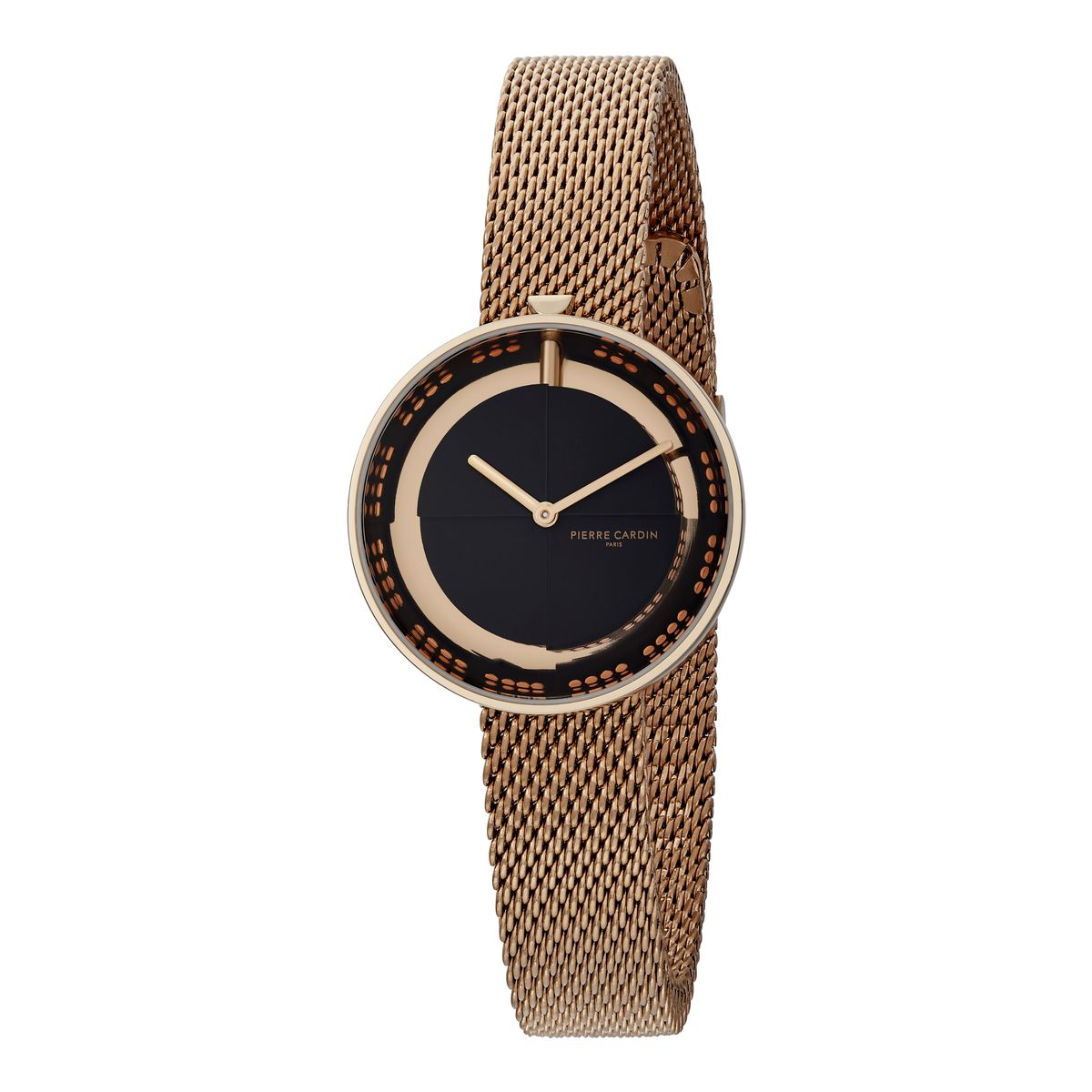 Minimalistische Mesh-Armbanduhr