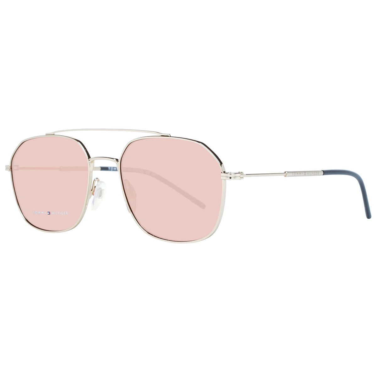 Geometrische Sonnenbrille mit Doppelsteg