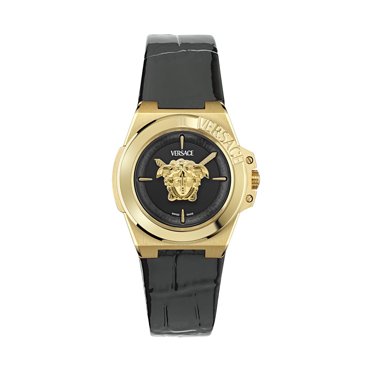 Hera Medusa Zifferblatt Lederuhr