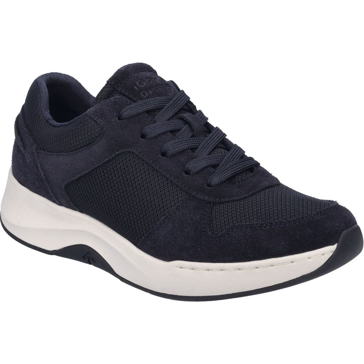 Dynamischer Sneaker aus Veloursleder