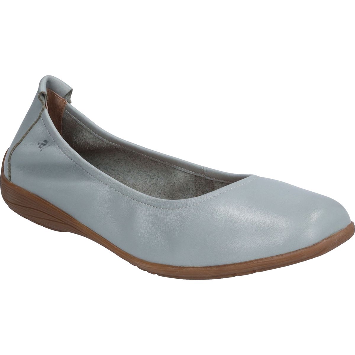 Weiche Lederballerinas mit Gummizug
