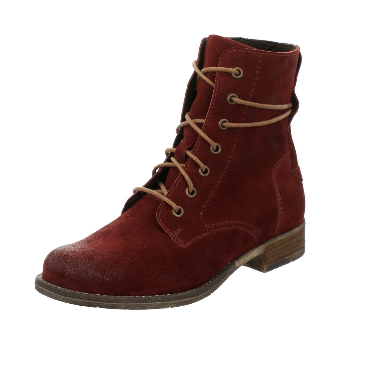 Schnürstiefeletten aus feinem Wildleder