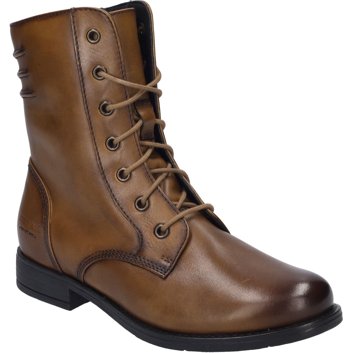 Schnürstiefeletten aus Leder