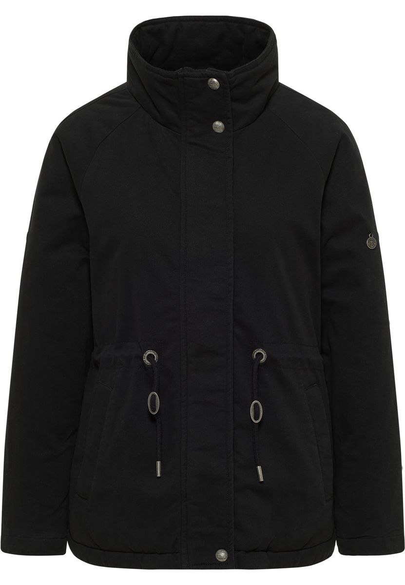 Wattierter Baumwollparka mit Stehkragen