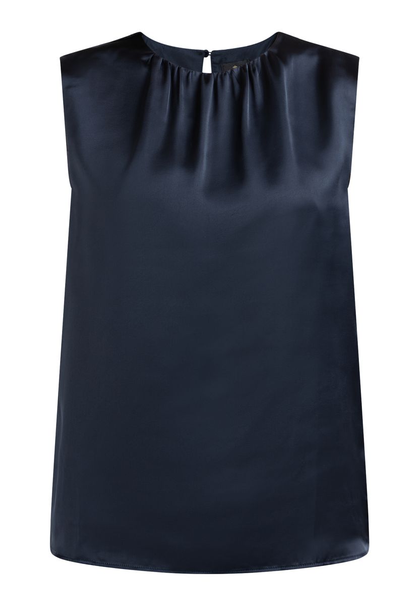 Elegante Ärmellose Satin-Bluse